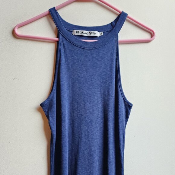 Michael Stars Royal Blue Halter Tank Top One Size - Picture 4 of 13